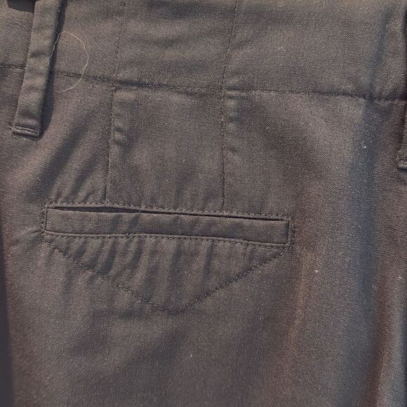 Rene Lazard Black Wool cuffed Pants size 36/Small - Picture 3 of 11